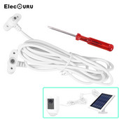 8.2ft/2.5m otporan na vremenske uvjete DC produžni kabel za prstenastu reflektorsku svjetiljku Prstenastu reflektorsku svjetiljku Cam baterijsku solarnu ploču s odvijačem i vijcima