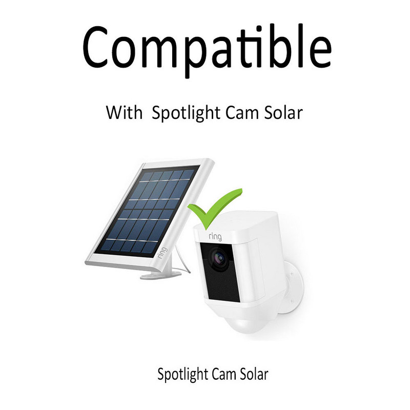 8.2ft/2.5m otporan na vremenske uvjete DC produžni kabel za prstenastu reflektorsku svjetiljku Prstenastu reflektorsku svjetiljku Cam baterijsku solarnu ploču s odvijačem i vijcima