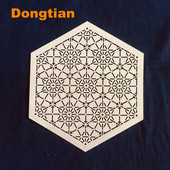 Veliki šesterokutni oblik, prekrasan cvjetni uzorak Sashiko predložak Sashiko šablona meki predložak