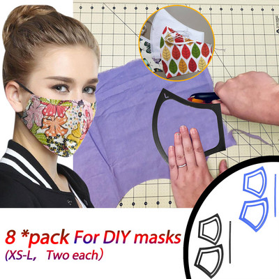 8PC šablona za višekratnu upotrebu/uzorak za DIY s elastičnim alatom XS-L