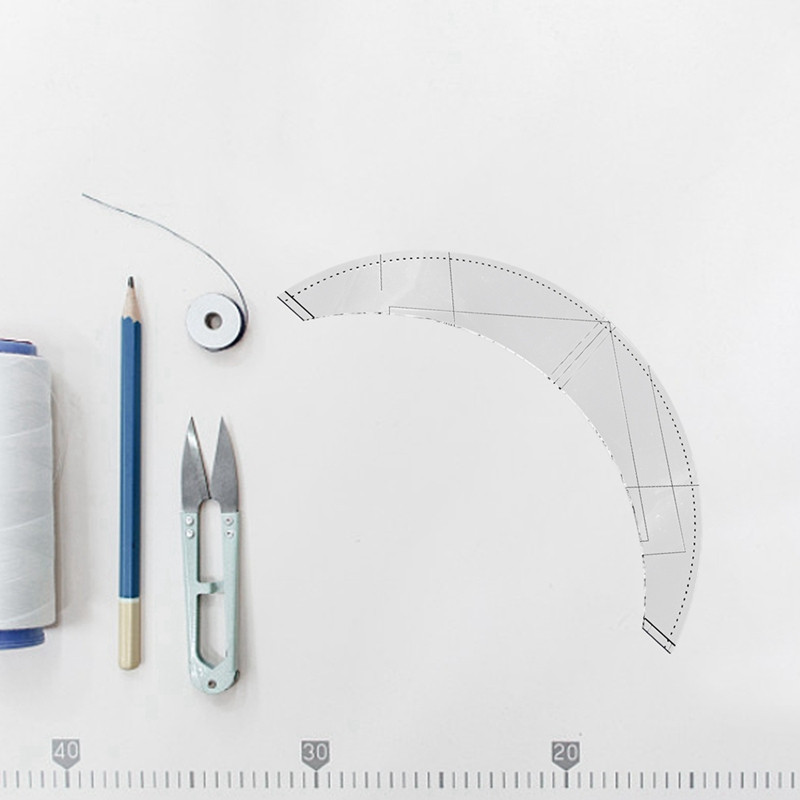 Șablon de răsucire împletit pentru față de masă, riglă de mozaic din pânză, riglă de croitorie DIY, șablon de riglă pentru șablon de cusut