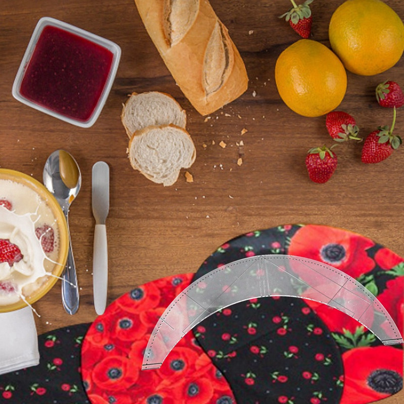 Șablon de răsucire împletit pentru față de masă, riglă de mozaic din pânză, riglă de croitorie DIY, șablon de riglă pentru șablon de cusut