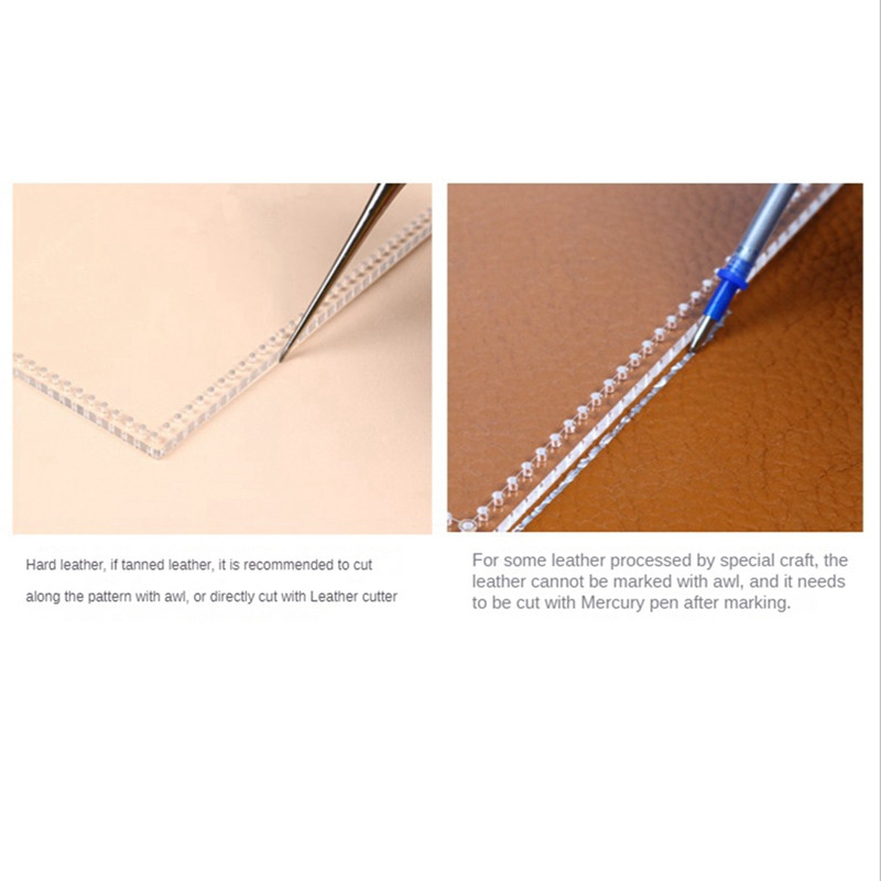 5 vnt senovinio piniginės maišelio šablono trafareto trafareto šablono įrankis, skirtas odiniams įrankiams „pasidaryk pats“ rinkinys