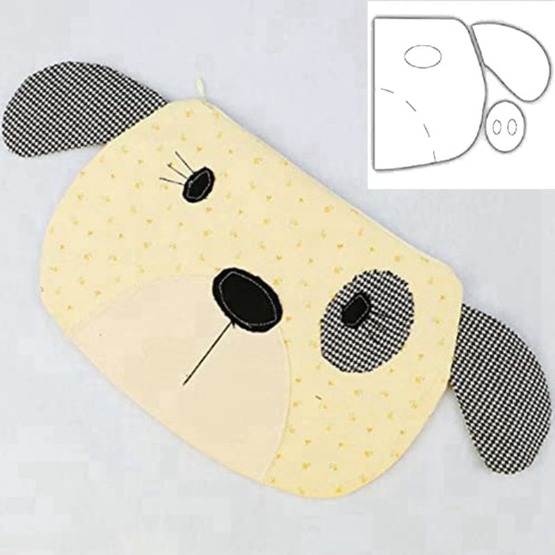 Koera tõmblukuga koti mall Akrüül koera tõmblukuga koti mall õmblusmustri mall kanga lõikamiseks muster teppimiseks