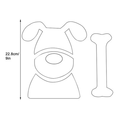 Šunų antklodžių raštas 2D akrilo antklodžių trafaretai rankiniam siuvimui Siuvimo raštas Skiautinių šablonas Skiautinių šablonų rinkinys puodeliui