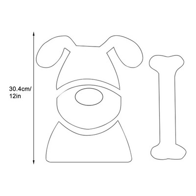 Šunų antklodžių raštas 2D akrilo antklodžių trafaretai rankiniam siuvimui Siuvimo raštas Skiautinių šablonas Skiautinių šablonų rinkinys puodeliui