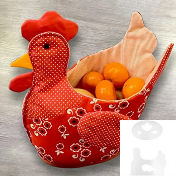 Симпатичен комплект форми за кошница за яйца Форми за кошница за яйца за шиене, линийка за мухъл за кошница за пиле, ръчно изработени подаръци