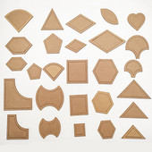 54 vnt / rinkinys akrilo skiautinių šablonai siuvimo trafaretai amatų permatomas kratinys liniuotė Rankų darbo siuvimo įrankis pasidaryk pats