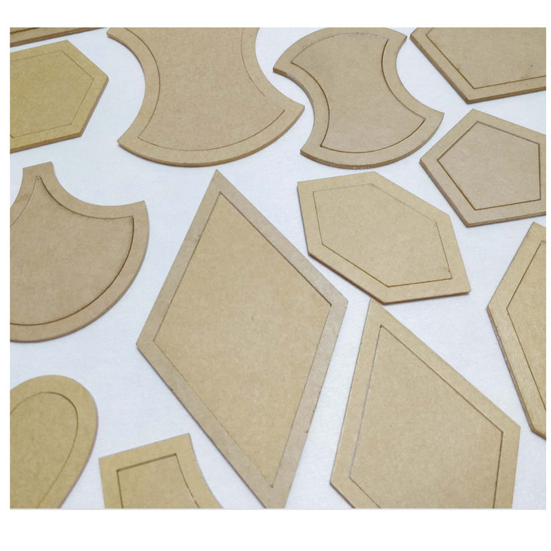 54 vnt / rinkinys akrilo skiautinių šablonai siuvimo trafaretai amatų permatomas kratinys liniuotė Rankų darbo siuvimo įrankis pasidaryk pats