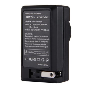 PULUZ US Plug Battery Charger Φορτιστής ταξιδίου μπαταρίας USB για Nikon D70 D100 D100SLR P500 P510 EH-69P S200 s600 S700 S710 S8100