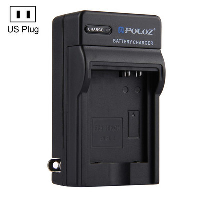 PULUZ US Plug Încărcător de baterie Încărcător de călătorie pentru baterie USB pentru Nikon D70 D100 D100SLR P500 P510 EH-69P S200 s600 S700 S710 S8100