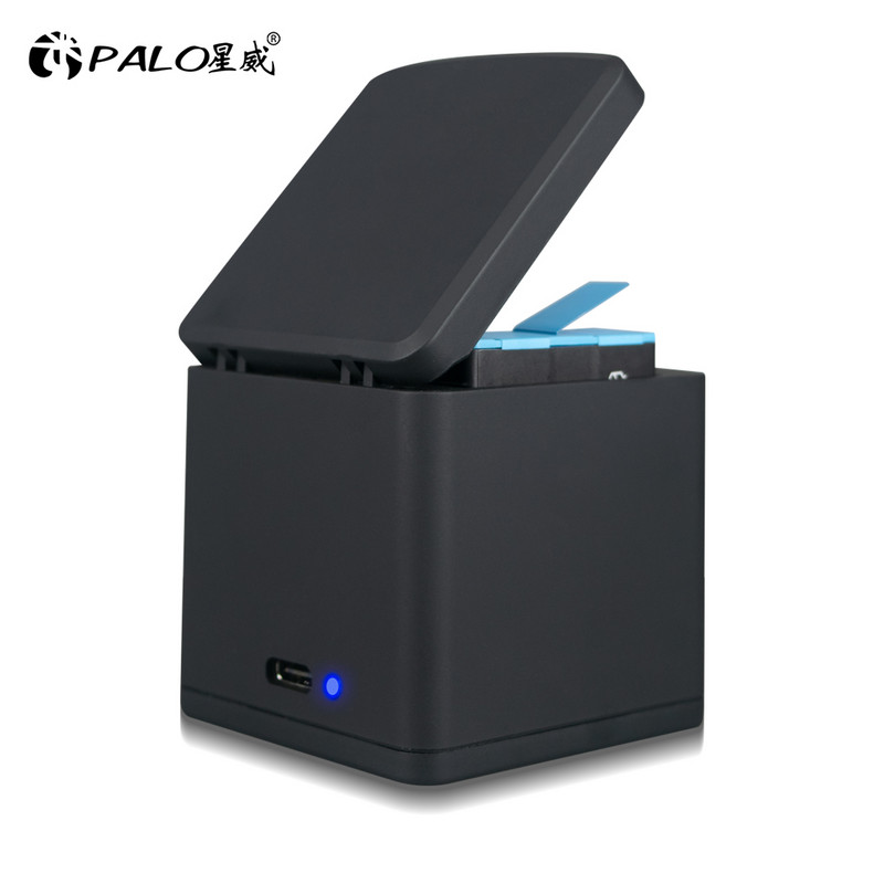 AHDBT-901 baterija za GoPro Hero 10 Dodaci 3 načina LED svjetla Brzi punjač baterije za Go Pro 9 10 crna akcijska kamera