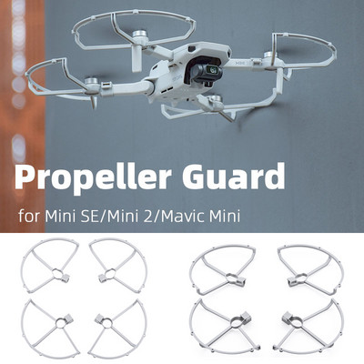 Предпазител на витлото за DJI Mavic Mini 2/Mini/Mini SE Drone Бързо освобождаване на витлото Защитен пръстен Протектор Клетка Аксесоар за дрон