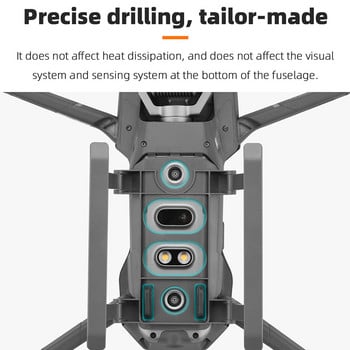 Εξοπλισμός προσγείωσης για DJI Mavic 2 Zoom/Pro Αναδιπλούμενο ύψος επέκτασης ποδιών με αναδιπλούμενο πόδι γρήγορης απελευθέρωσης για αξεσουάρ DJI Mavic 2 Drone