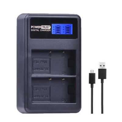DMW-BLF19E BLF19E BLF19 LED USB kettős akkumulátortöltő Panasonic DMW-BLF19 Lumix DC-G9 DC-GH5 DMC-GH3 DMC-GH3K DMC-GH4 DMC-GH4 készülékhez