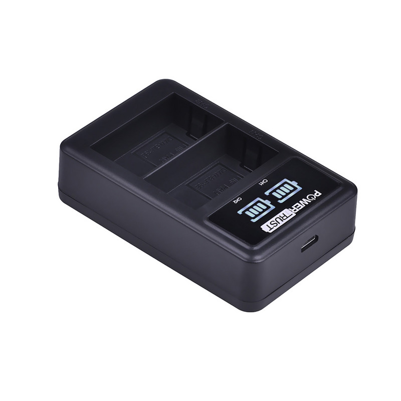 DMW-BLF19E BLF19E BLF19 LED USB kettős akkumulátortöltő Panasonic DMW-BLF19 Lumix DC-G9 DC-GH5 DMC-GH3 DMC-GH3K DMC-GH4 DMC-GH4 készülékhez