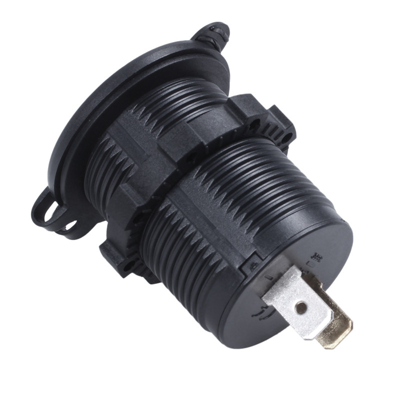 3X 12V-24V Αυτοκίνητο Αδιάβροχο 5V 2.1A + 2.1A Πρίζα διπλής υποδοχής USB