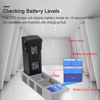 За DJI Mavic 3 USB зарядно устройство за батерии Drone Flight Battery Fast Charger USB хъб за зареждане с цифров дисплей Аксесоари за дронове