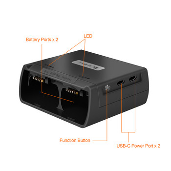 Για DJI Mini 2/Mini SE Battery Charging Du-way Charging Hub Drone Batteries USB Charger For DJI Mini 2/Mini SE Batteries Charger