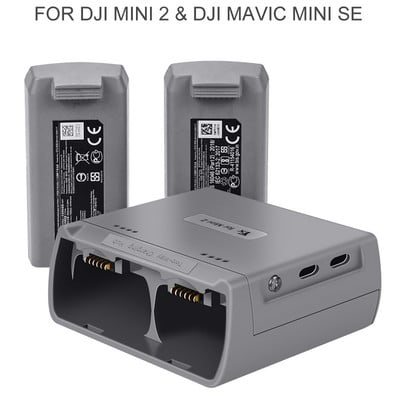 Paredzēts DJI Mini 2/Mini SE akumulatoru lādētājam Divvirzienu uzlādes centrmezgla drona akumulatoriem USB lādētājs DJI Mini 2/Mini SE akumulatoru lādētājam