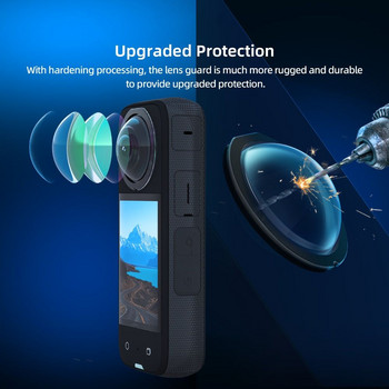 За Insta360 X3 Sticky Lens Guards Dual-Lens Anti-Scratch Protector Cover 360 Mod For Insta 360 X3 Protector Аксесоари