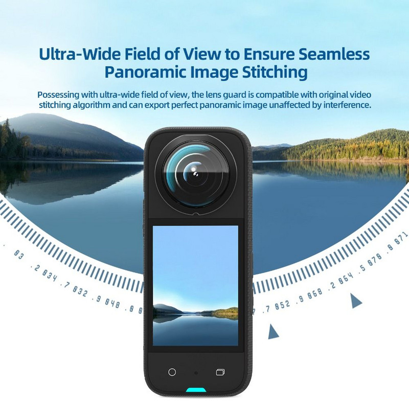 Insta360 X3 lipīgajiem objektīva aizsargiem Dual-Lens pretskrāpējumu aizsargvāciņš 360 Mod Insta 360 X3 aizsarga piederumiem