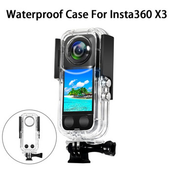 Για Insta360 X3 Dive Case Αδιάβροχο περίβλημα For Insta 360 X3 Underwater Protection Box Αξεσουάρ πανοραμικής κάμερας δράσης