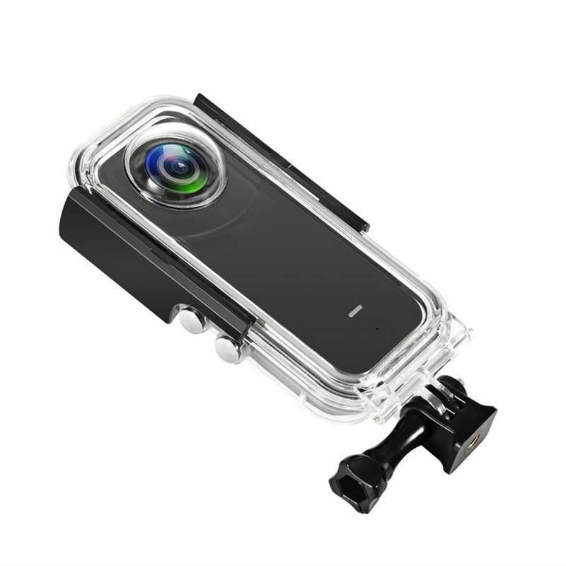 Insta360 X3 niršanas futrālim Ūdensizturīgs korpuss Insta 360 X3 zemūdens aizsardzības kastītei Panorāmas darbības kameras piederumi