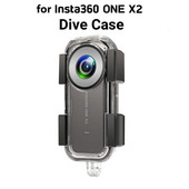 priekš Insta360 ONE X2 niršanas futrālis 30 m zemūdens ūdensnecaurlaidīgs korpusa aizsargmaciņa vāciņš Insta360 panorāmas kameras piederumiem