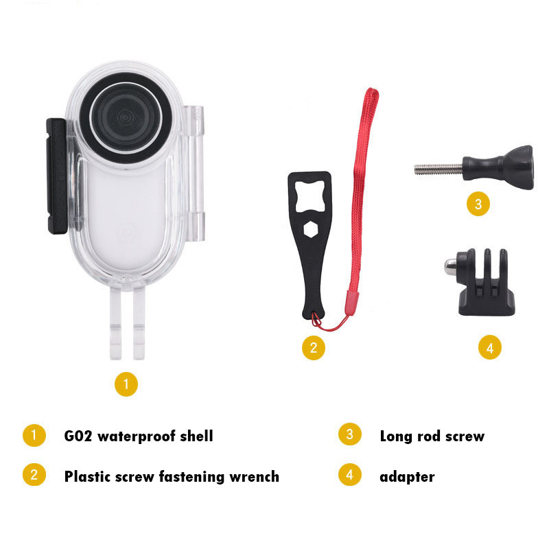 Carcasă rezistentă la apă pentru Insta360 GO2 Adaptor de montare pentru capac de protecție pentru Accesorii pentru camera de acțiune Insta360 GO 2