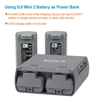 Mini Double-Way Charging Hub Batteries Manager Quick Charge Power Bank Αξεσουάρ Drone Συμβατά για Mavic Mini 2/Mini SE