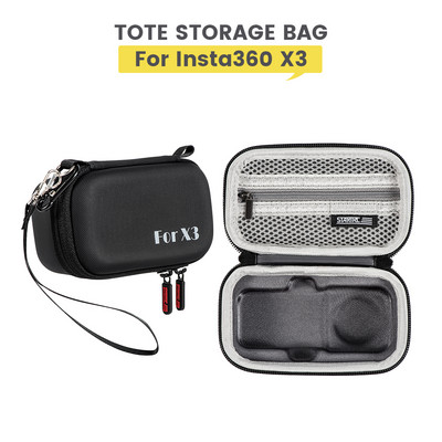 Μίνι θήκη μεταφοράς για Insta360 X3 Storage Bag EVA Αντικραδασμική τσάντα προστασίας σκληρής κάμερας για Insta360 ONE X3