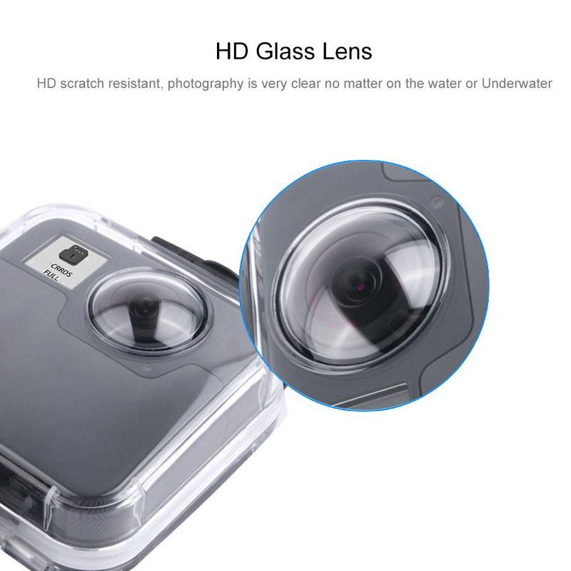 45M veealune veekindel ümbris GoPro Fusion 360° kaamerale tarvikud korpuse ümbrised sukeldumist kaitsev korpus.