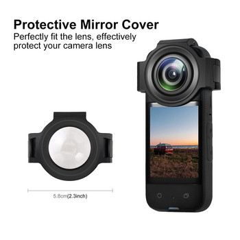 Insta360 X3 Sticky Lens Guards for Insta 360 X3 Lens Guard Cap Premium Camera Cover Tempered Glass Protector