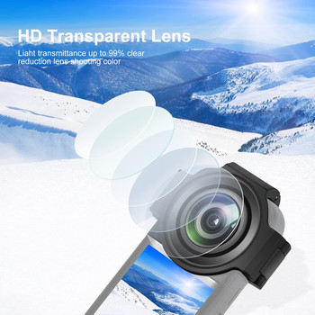 Insta360 X3 Sticky Lens Guards за Insta 360 X3 Lens Guard Cap Премиум капак на камерата Протектор от закалено стъкло Аксесоар