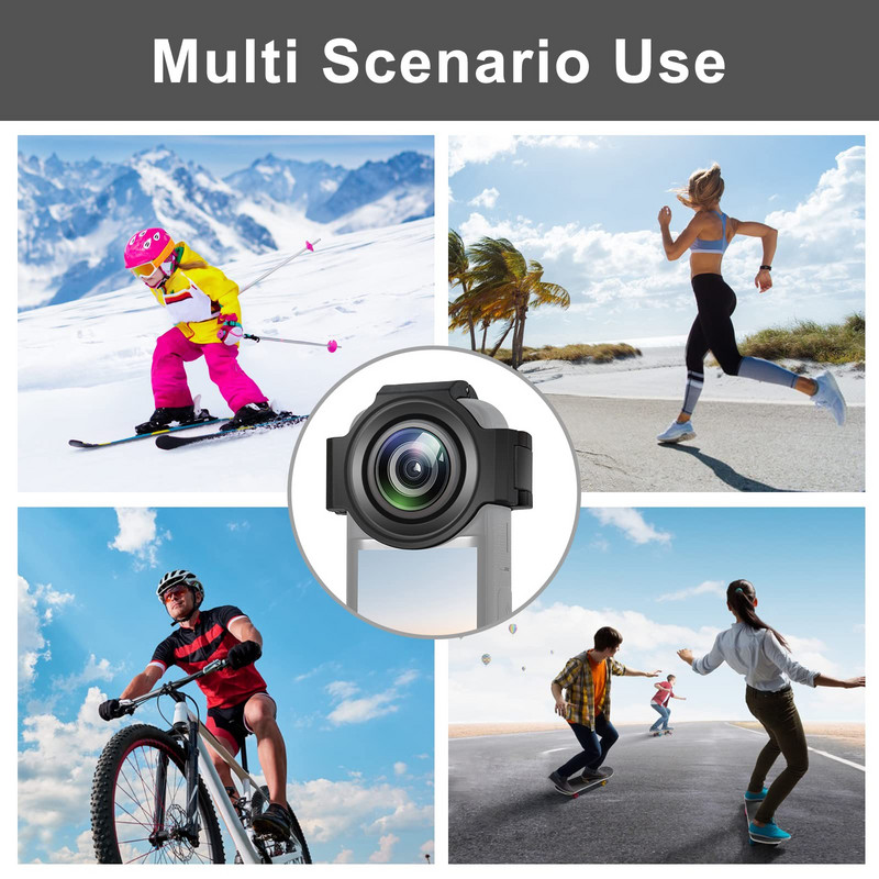Insta360 X3 ragadós lencsevédők Insta 360 X3 lencsevédő sapkához, prémium kameraborító edzett üvegvédő tartozék