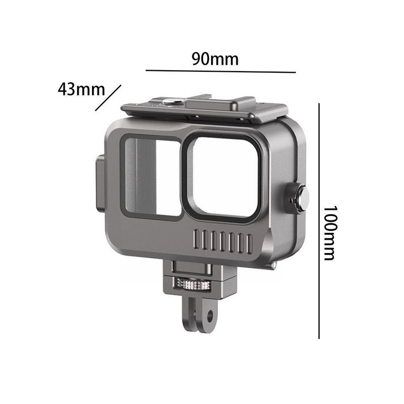 Αδιάβροχη θήκη κατάδυσης από κράμα αλουμινίου για Gopro 9 / 10/11 Action Camera Underwater 40M Protection Shell For Gopro 11 Access R3D2