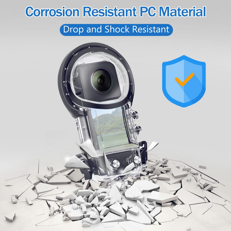 Dive Case za Insta360 X3 Vodootporni poklopac kućišta za Insta 360 X3 Podvodni zaštitnik Ronilačka torbica za fotoaparat Dodaci