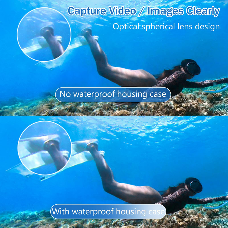 Dive Case za Insta360 X3 Vodootporni poklopac kućišta za Insta 360 X3 Podvodni zaštitnik Ronilačka torbica za fotoaparat Dodaci