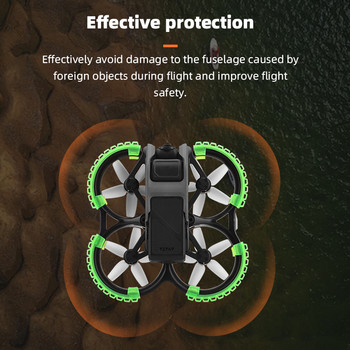 Avata Propeller Guard за DJI AVATA Anti-collision Ring Safety Protection Лека буферна гума Аксесоари за дрон Avata