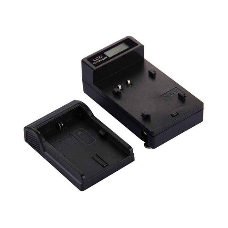 Digitális fényképezőgép akkumulátor töltő LCD képernyő LP-E6 US szabvány dokkoló töltő gyors töltés 1A akkumulátor felismerés akkumulátor ébresztés