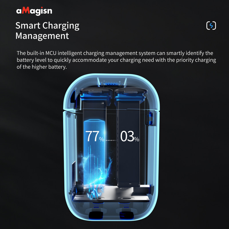 Magnetska kutija za brzo punjenje za Insta360 X3 prijenosnu kutiju za pohranu baterija s utorom za mikro SD karticu Insta360 X3 Dodaci