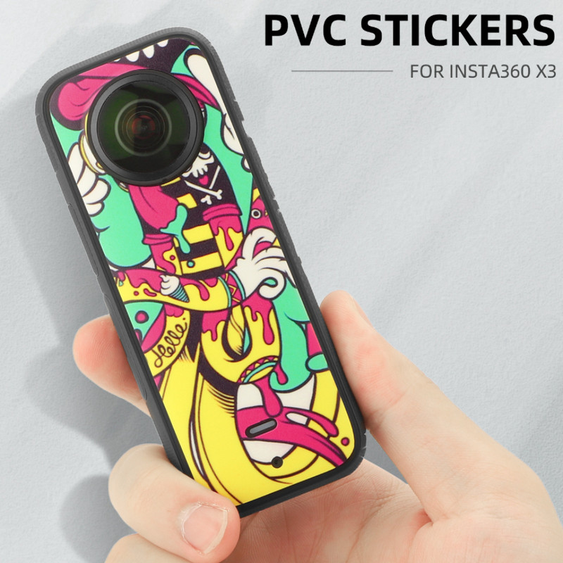 Za Insta360 X3 naljepnica Vodootporna učinkovita zaštita Poklopac otporan na ogrebotine PVC naljepnica za INSTA360 X3 akcijsku kameru
