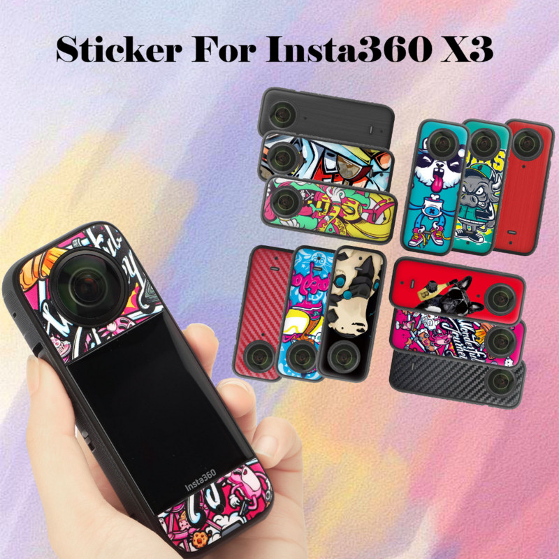 Za Insta360 X3 naljepnica Vodootporna učinkovita zaštita Poklopac otporan na ogrebotine PVC naljepnica za INSTA360 X3 akcijsku kameru