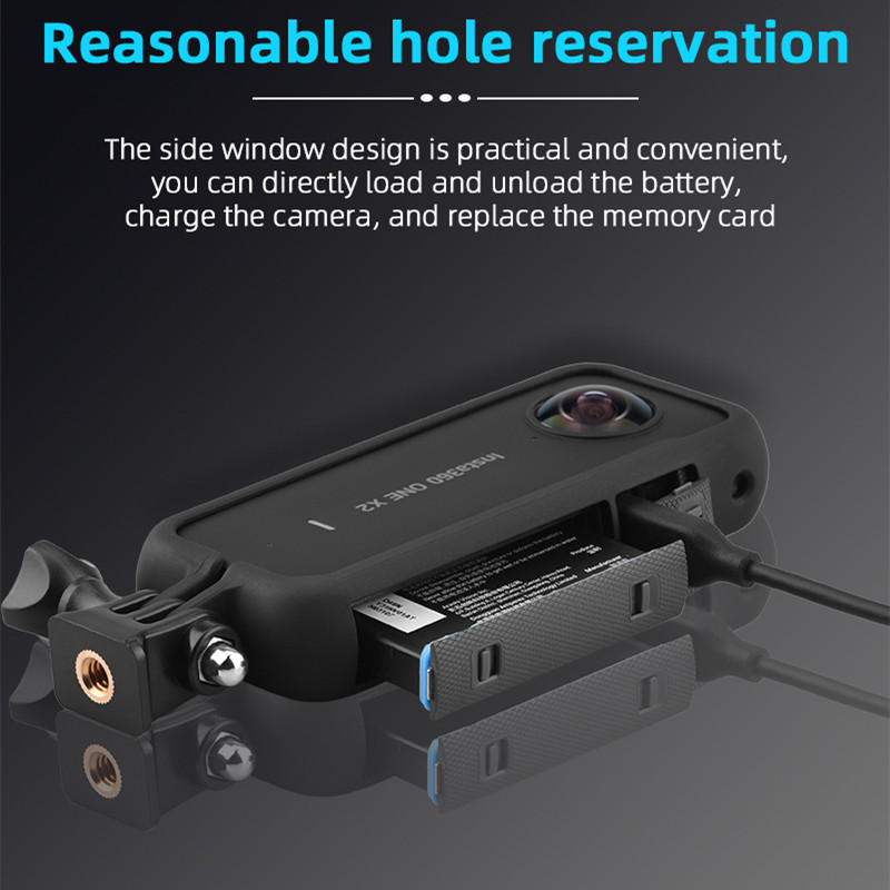 Zaštitni okvir za Insta360 One X2 kamere Ekspanzijski okvir s hladnom cipelom kamere Vertikalni držač kaveza Adapter za pričvršćivanje za One X2