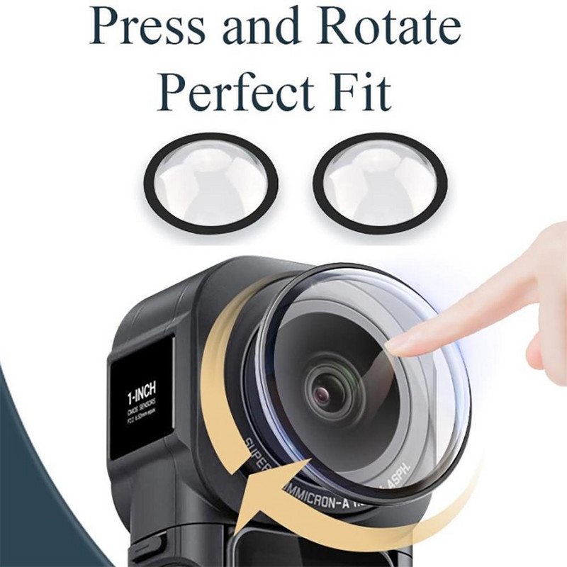 1 pár ochranných fólií na objektív pre Insta360 One Rs 1-palcový panoramatický objektív Leica, ochranný film proti nárazom