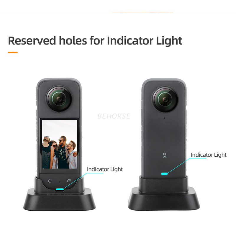 Baza de suport de birou anti-alunecare rezistenta la zgarieturi pentru Suport pentru camera Insta 360 X3 Suport de andocare pentru Accesorii Insta360 One X3