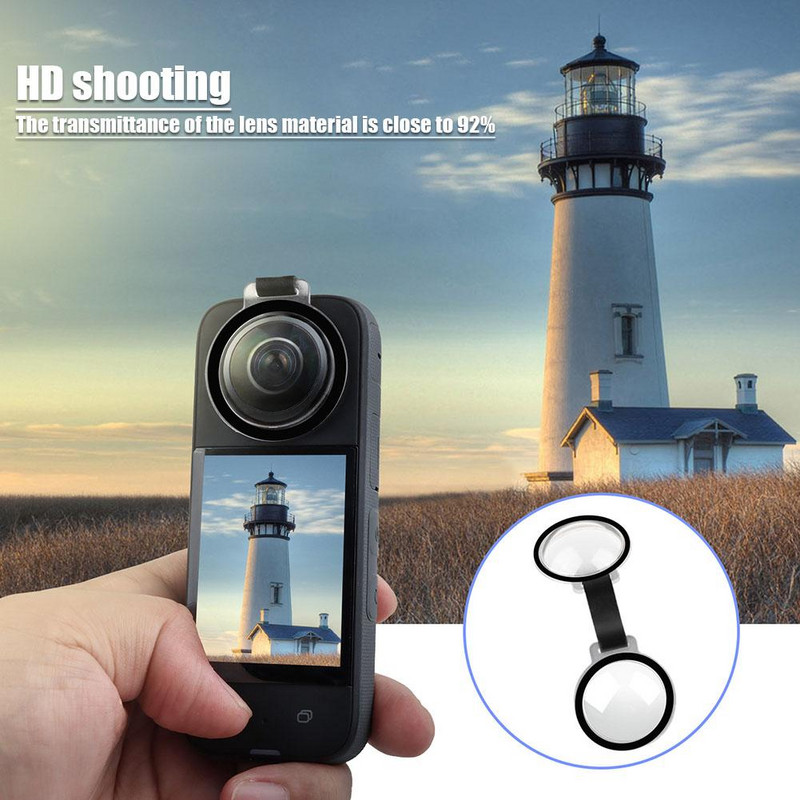 Capac de protecție pentru lentile Insta 360 X3 Capac de protecție impermeabil, lipicios, cu două lentile, pentru accesorii de protecție a camerei Insta 360 ONE X3