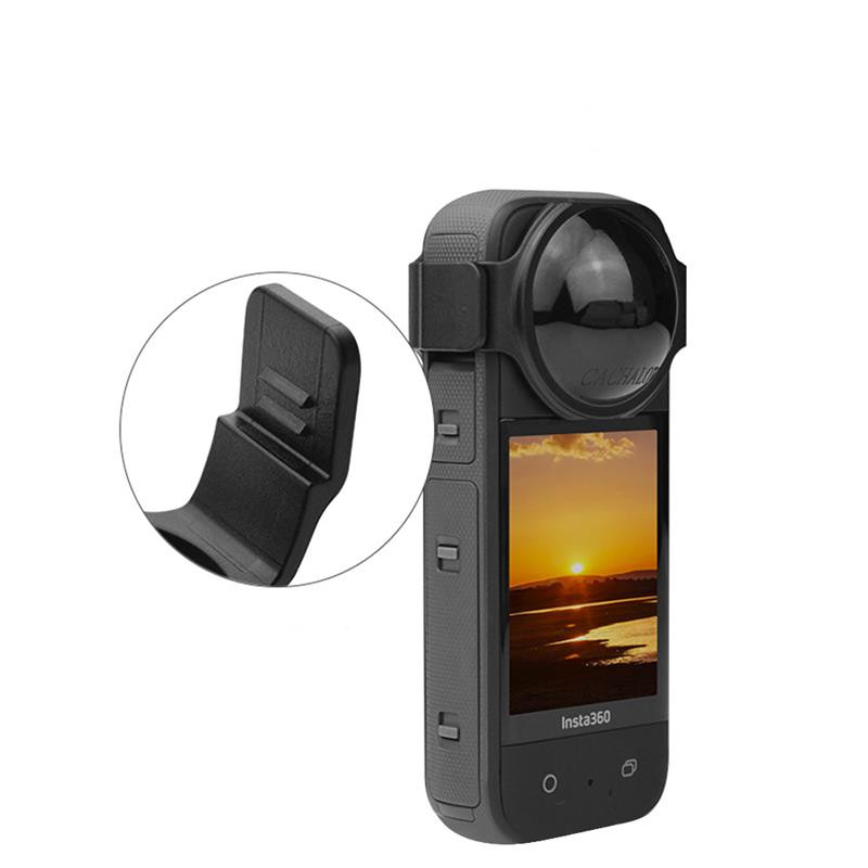 PinkPets Zaštitna kapica za objektiv + poklopac za tijelo za Insta360 X3 Silikonsko kućište Zaštitnik za leće za Insta 360 X3 Dodatak protiv ogrebotina