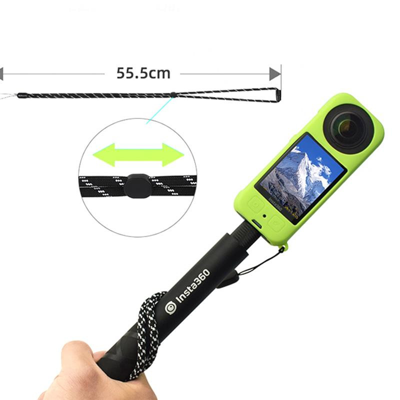 PinkPets Zaštitna kapica za objektiv + poklopac za tijelo za Insta360 X3 Silikonsko kućište Zaštitnik za leće za Insta 360 X3 Dodatak protiv ogrebotina